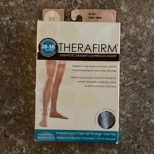 1 pair THERAFIRM Thigh-High Stockings small